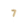 Bougie chiffre effet ballon mylar - Or - Chiffre au choix