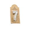 Bougie Chiffre 7 Pailleté Argent