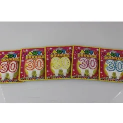 Bougie d'Anniversaire 30 ans - Divers Coloris