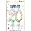 Bougie d'Anniversaire 20 Ans Multicolore