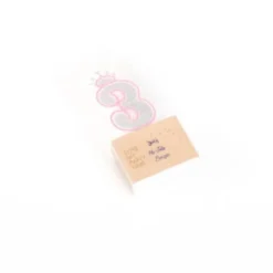 Bougie d'Anniversaire Chiffre 3 « Princesse »