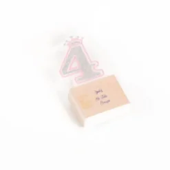 Bougie d'Anniversaire Chiffre 4 « Princesse »