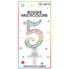 Bougie d'Anniversaire chiffre 5 Multicolore