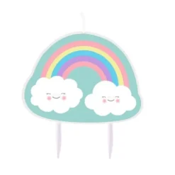 Bougie d'Anniversaire - Nuage et Arc-en-Ciel