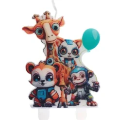 Bougie en forme d'animaux robots - Collection Happy Cop's