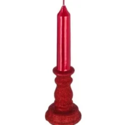 Bougie en forme de Bougeoir - Rouge