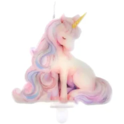 Bougie en forme de licorne - Collection Licorne Magique