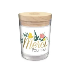 Bougie en Verre - Merci pour tout