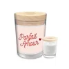 Bougie en verre - Parfait Amour - Saint-Valentin - Collection Chéri Chérie