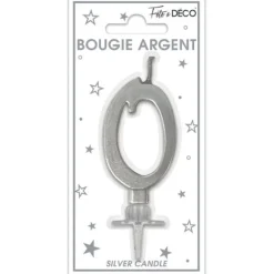 Bougie géante multicolore pour anniversaire - 11 cm - Chiffre au choix
