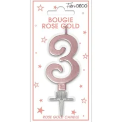 Bougie géante multicolore pour anniversaire - 11 cm - Chiffre au choix