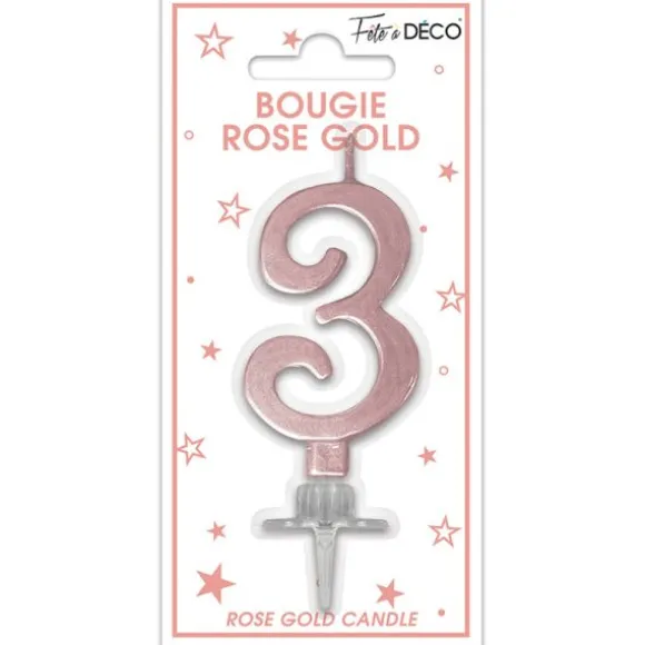 Bougie géante multicolore pour anniversaire - 11 cm - Chiffre au choix