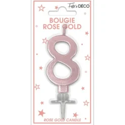 Bougie géante multicolore pour anniversaire - 11 cm - Chiffre au choix