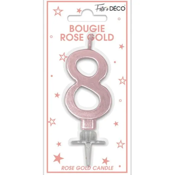Bougie géante multicolore pour anniversaire - 11 cm - Chiffre au choix