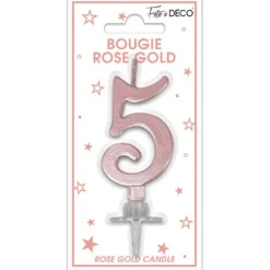 Bougie géante multicolore pour anniversaire - 11 cm - Chiffre au choix