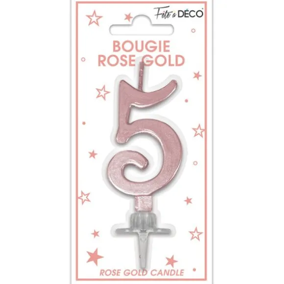 Bougie géante multicolore pour anniversaire - 11 cm - Chiffre au choix