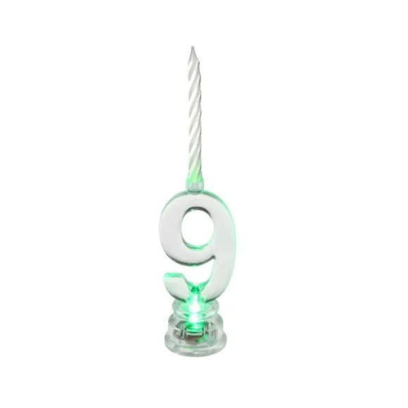 Bougie Led Chiffre 9