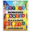 Bougies ballons joyeux anniversaire