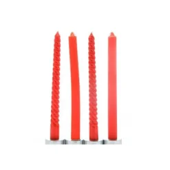 4 Bougies Chandelles - Rouges