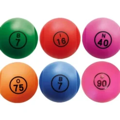 1 Boule de Loto Magnétique Numérotée + 100 Pions - Coloris au choix