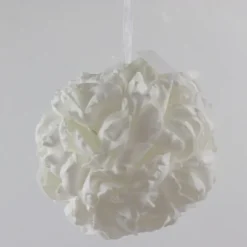 Boule de Roses - Blanc - 16cm