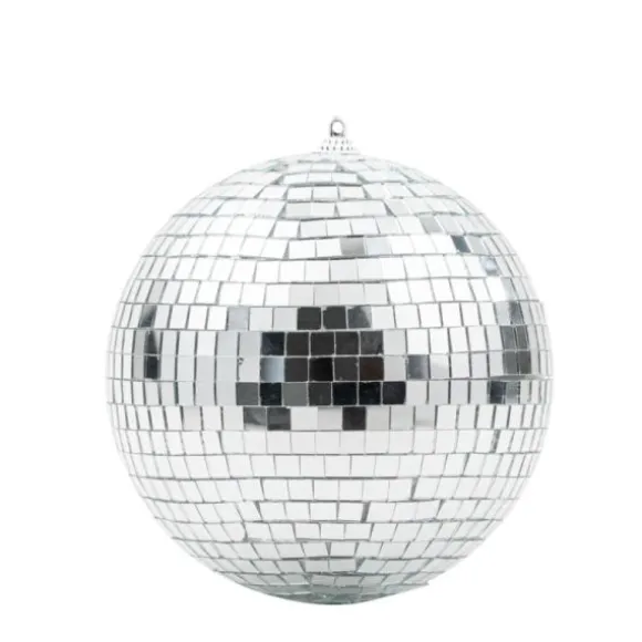 Boule à facettes miroir argentée à suspendre - Diamètre 14 cm - Collection Time to Disco