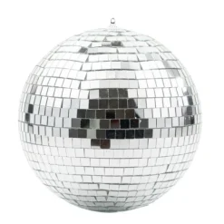 Boule à facettes miroir argentée à suspendre - Diamètre 20 cm - Collection Time to Disco