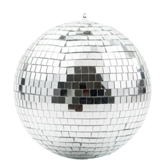 Boule à facettes miroir argentée à suspendre - Diamètre 20 cm - Collection Time to Disco