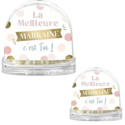 Boule à neige - La meilleure Marraine