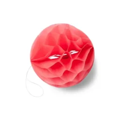 8 boules alvéolées - Corail