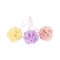 3 boules d'hortensia à suspendre - 6,5 cm - Pâques