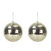 2 boules à facettes pour disco - Diamètre 10 cm - Couleur au choix