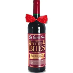 Bouteille de vin rouge humoristique - Modèle au choix
