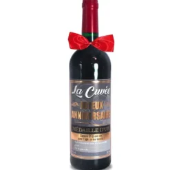 Bouteille de vin rouge pour anniversaire - Joyeux Anniversaire