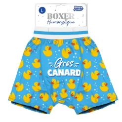 Boxer humoristique "Chaud bouillant" - Collection Boys Club - Taille au choix