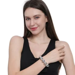 Bracelet Disco avec boule à facettes