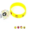 Bracelet en silicone pour enfant Collection Smiley - 16 cm