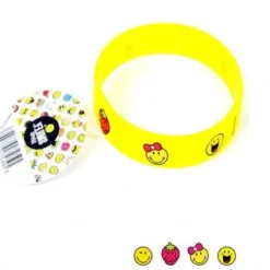 Bracelet en silicone pour enfant Collection Smiley - 16 cm