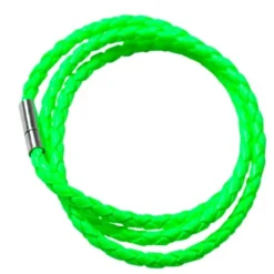Bracelet tressé fluo - Vert