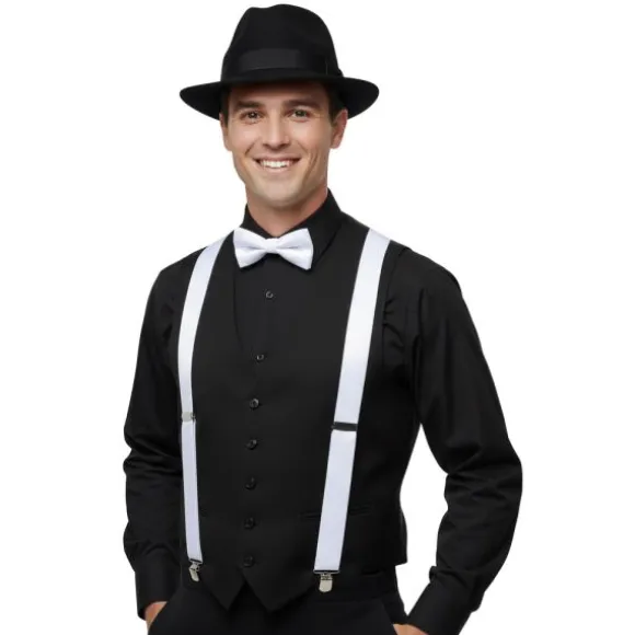 Bretelles de Gangster en polyester - Couleur au choix