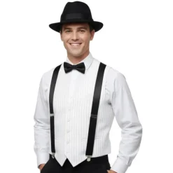 Bretelles de Gangster en polyester - Couleur au choix