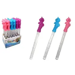 Bâton Bulles de Savon Licorne - 37 cm - 110 ml - Couleur Aléatoire