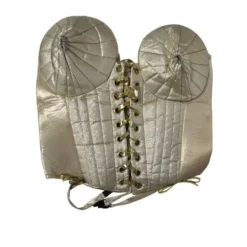Bustier doré avec poitrine en cône