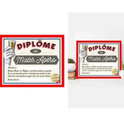 Cadre avec Diplôme Mister Apéro