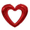 Cadre coeur Gonflable métallique - Couleur Rouge