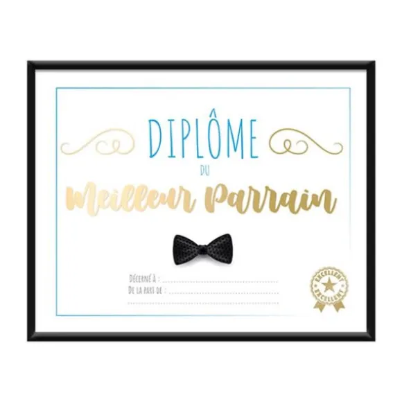 Cadre Diplôme du Meilleur Parrain