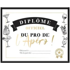 Cadre Diplôme du Pro de l'Apéro