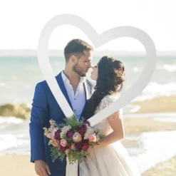 Cadre en forme de cœur pour mariage - Collection Vive les Mariés