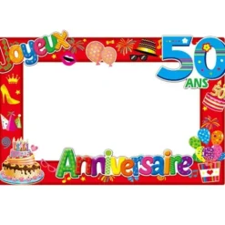 Cadre Photobooth Anniversaire - Age au Choix