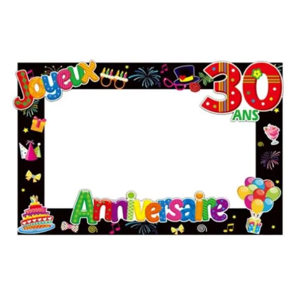 Cadre Photobooth Anniversaire - Age au Choix